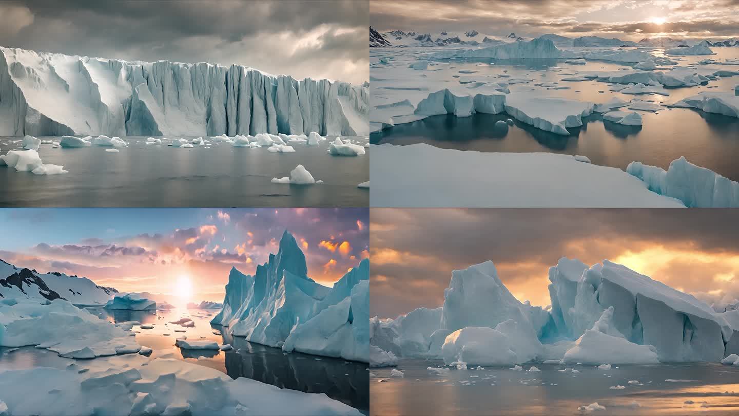 南极冰川 浮冰 气候变暖 全球环境恶化