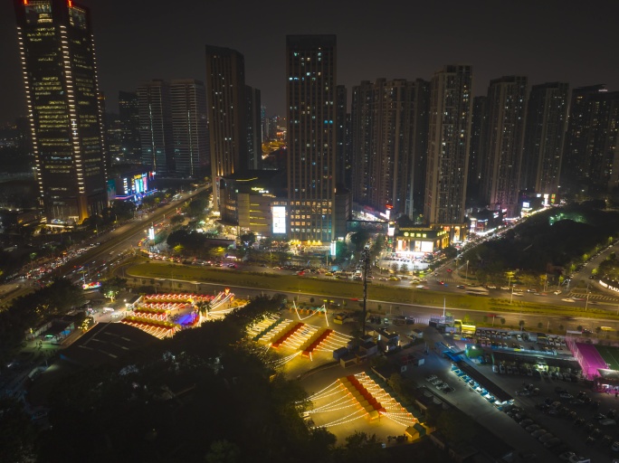 琶洲里2024花市延时夜景