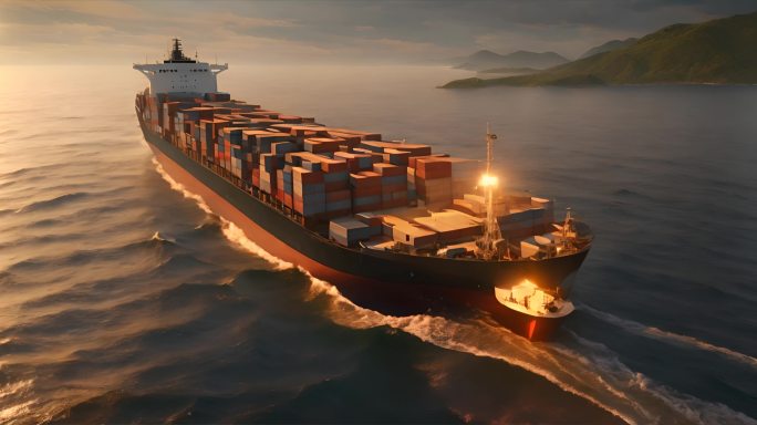 货轮 运货 远洋运输 大海 2