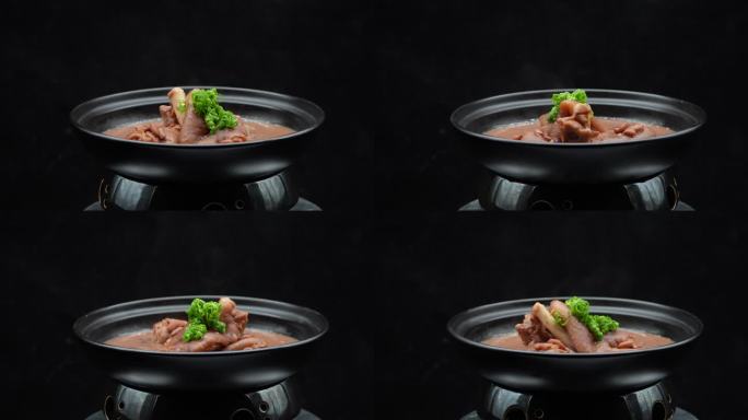 黔菜美食炖猪蹄展示视频4K