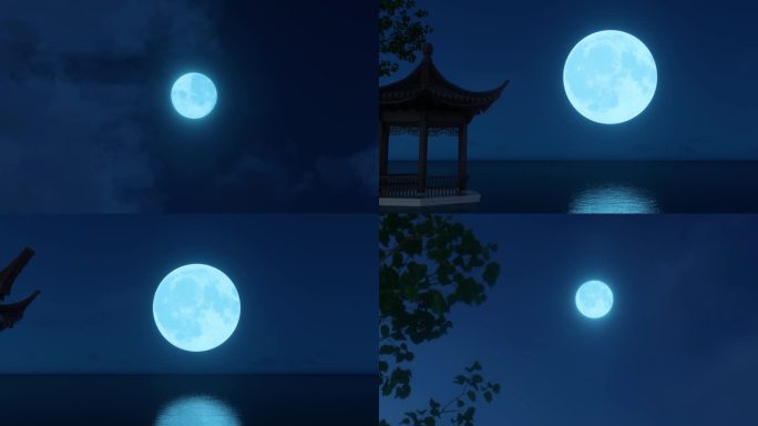 中国风 圆月 满月