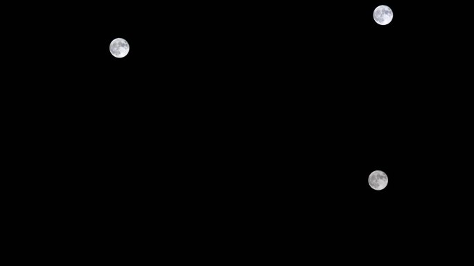 月亮升起中秋明月延时摄影