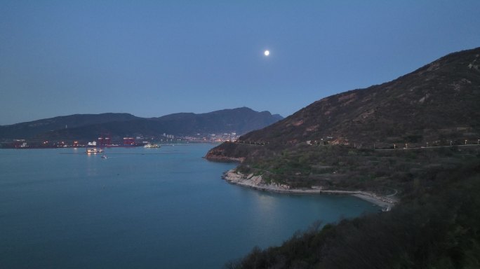 唯美海边月亮夜景 DJI_0172