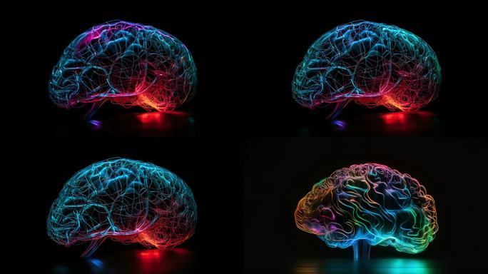 智慧大脑科技光效动画