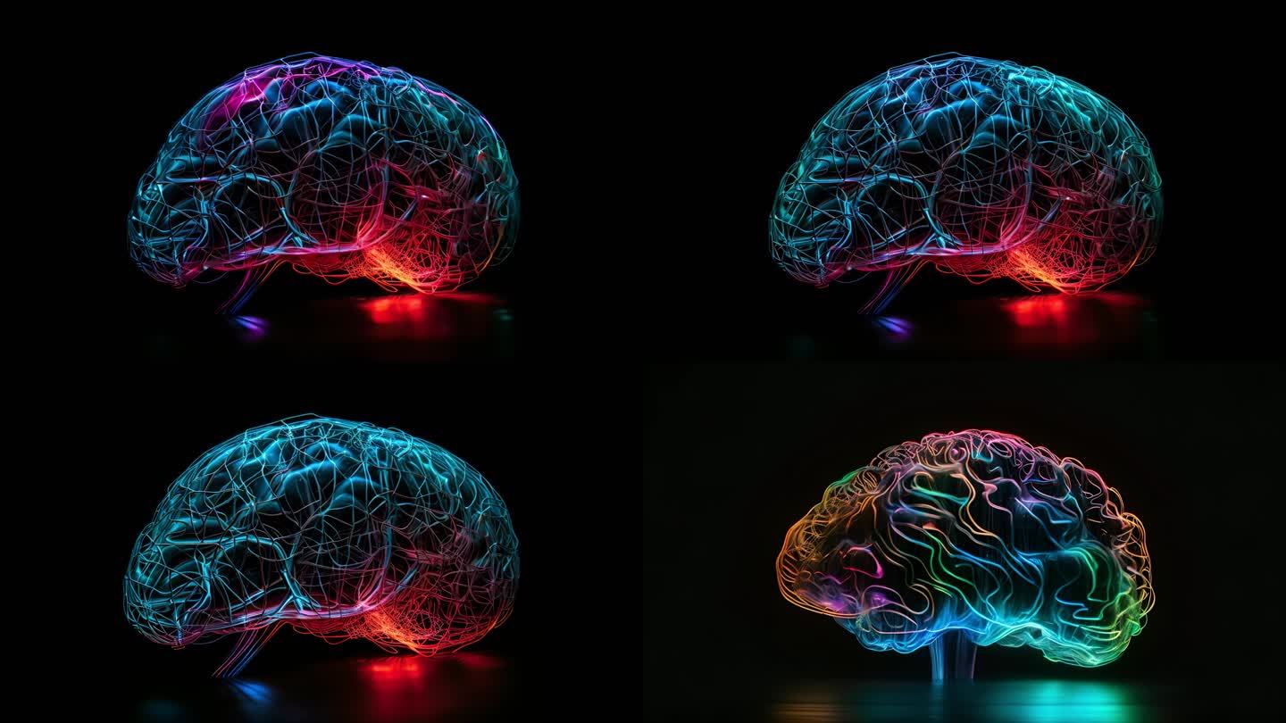 智慧大脑科技光效动画