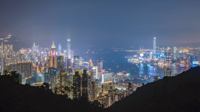 香港维港夜景延时 原创8K