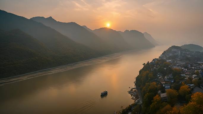 祖国壮丽山河 气势磅礴的风景 壮丽景色