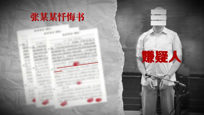 警示反腐纪委纪检监察嫌疑人忏悔书AE模板