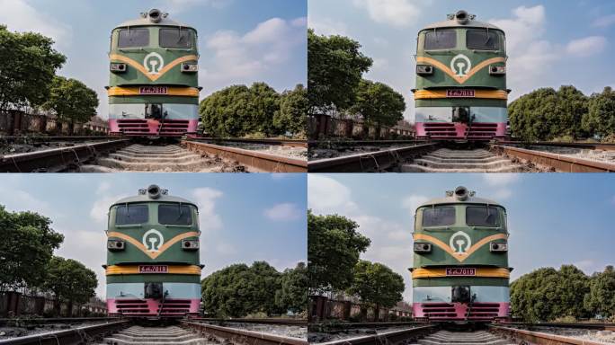 6K火车电力机车移动延时摄影