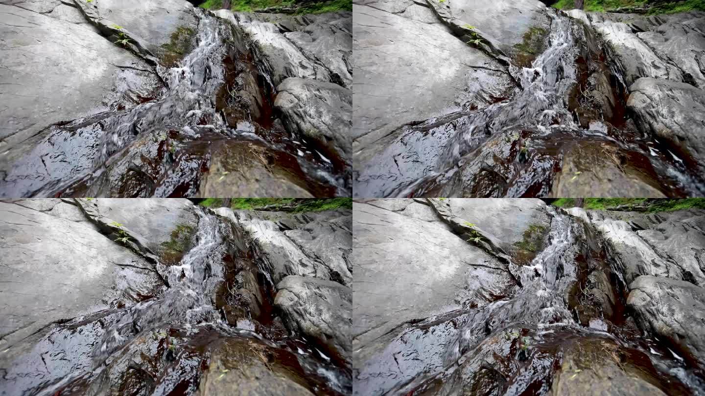 山区蜿蜒曲折的小溪流水视频素材