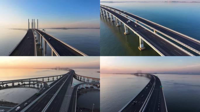 青岛跨海大桥最美最长高速桥37段合计-集