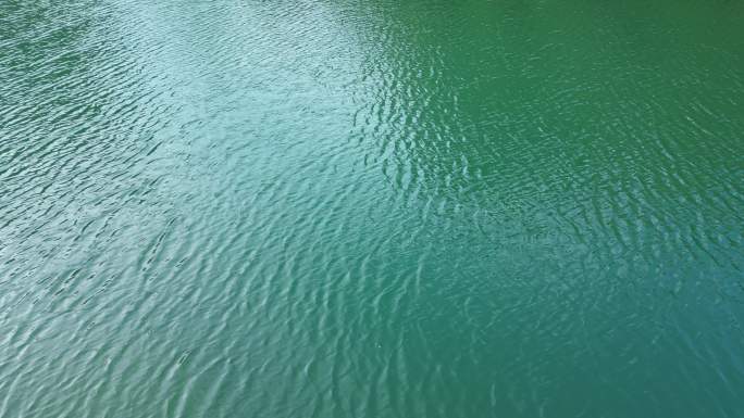 唯美水面波纹绿水湖泊湖水河水