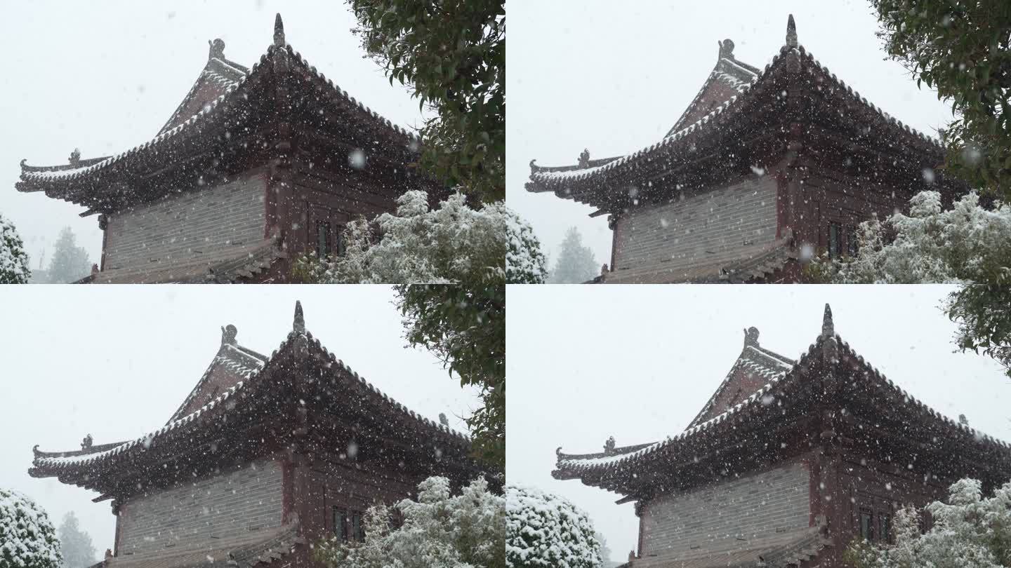 西安雪景