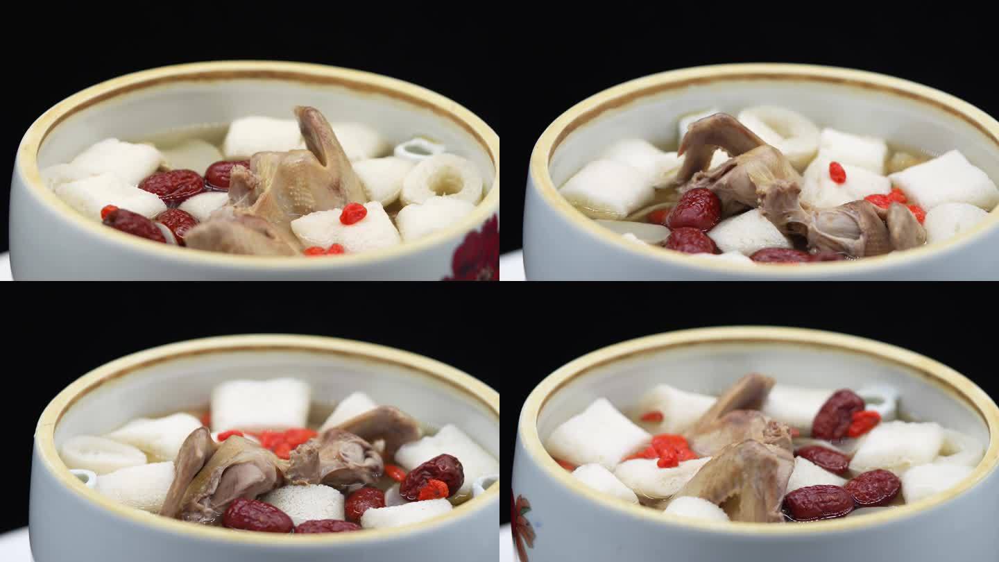 黔菜美食炖鸽子煲汤展示视频4K