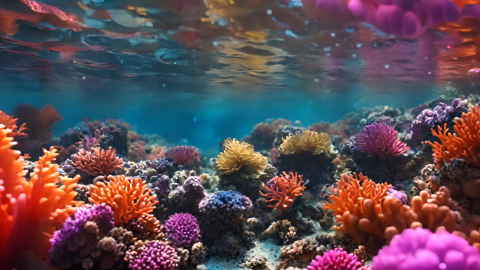 唯美海底世界珊瑚礁
