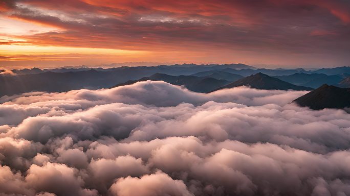 云海日落黄昏日出唯美云层