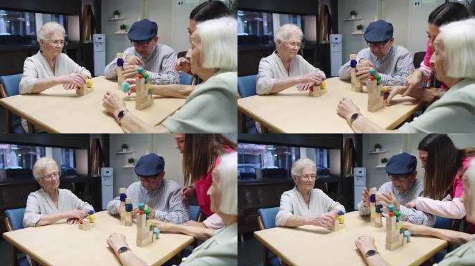 护士与老人一起解谜技巧游戏