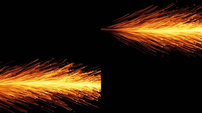 原创8K金色粒子羽毛蔓延生长舞台背景