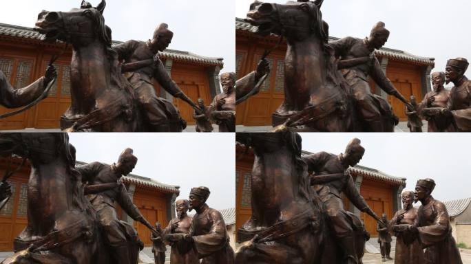 鸡鸣驿雕像 雕塑 历史