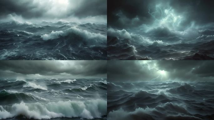 海洋巨浪风暴