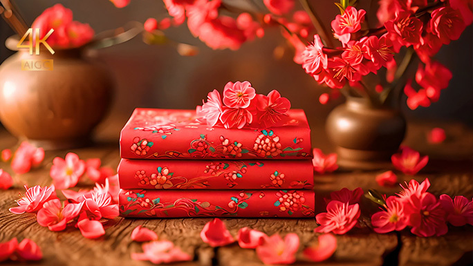 新年红包 红色氛围 新春喜庆礼物春节礼物