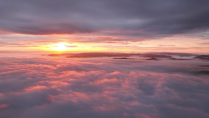 莫日格勒河景区 云上朝霞