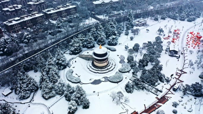 白天雪景