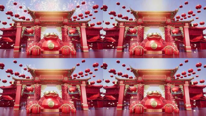 【4K】春节LED大屏背景视频20