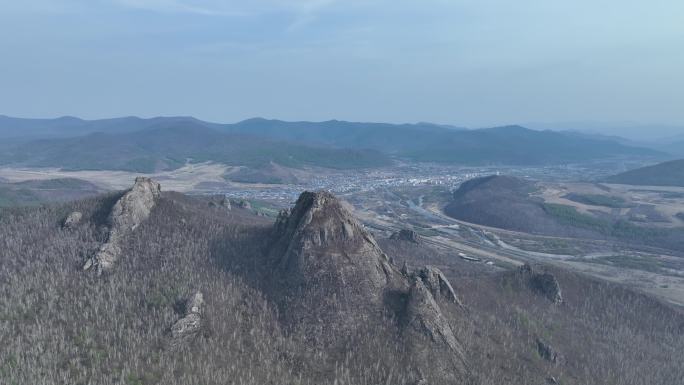 内蒙古巴林小镇喇嘛山风光