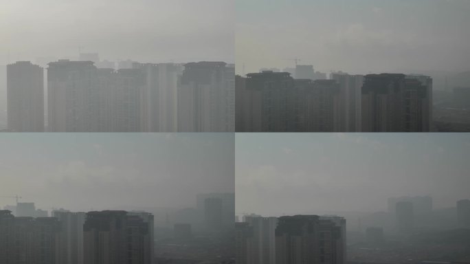 雾霾中的城市