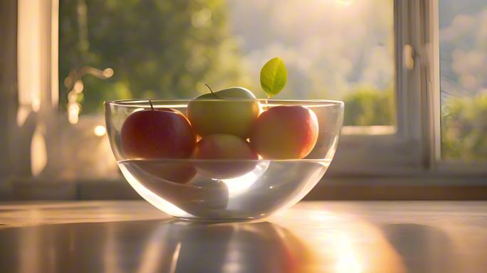 4K高质量摄影宣传片美食苹果清晨早餐混剪