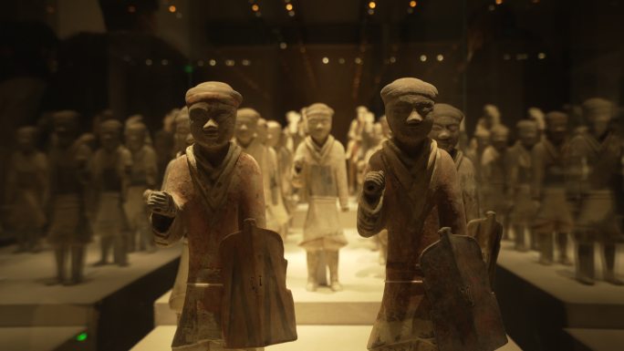陕西历史博物馆汉朝文物陶俑1