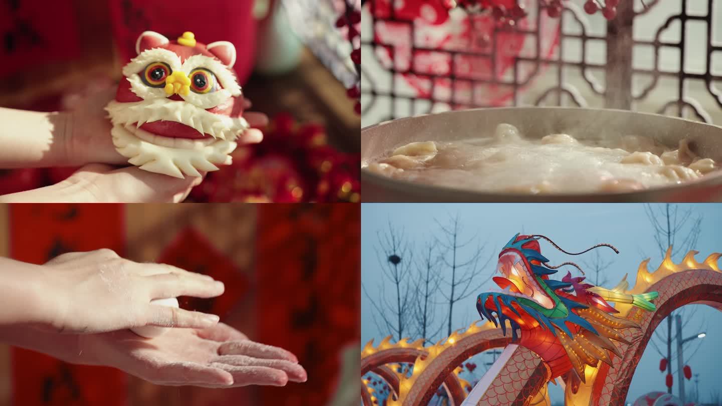 过年 年味 龙年春节新年氛围过年视频素材