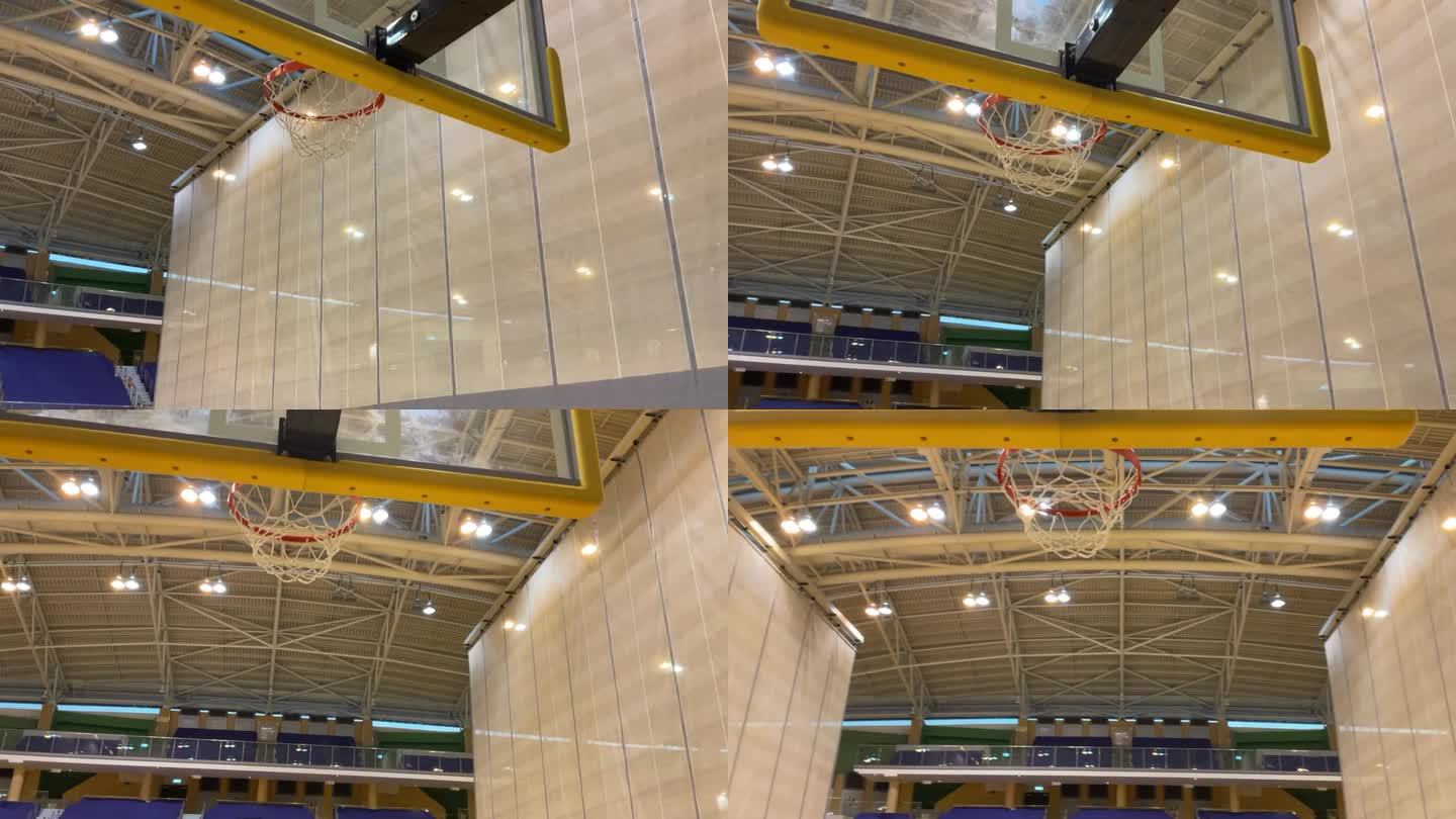 篮球框架的移动焦点镜头
