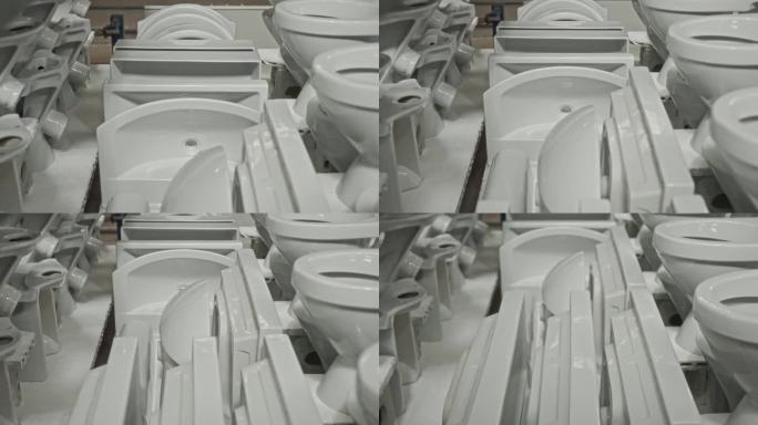 本厂为生产陶瓷洁具的厂家。这条生产线不是一家在水槽和马桶上烤漆的企业。