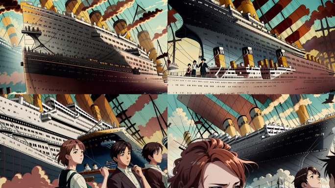 泰坦尼克号动漫风格