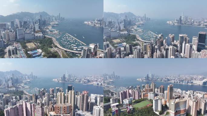 香港维多利亚4k航拍