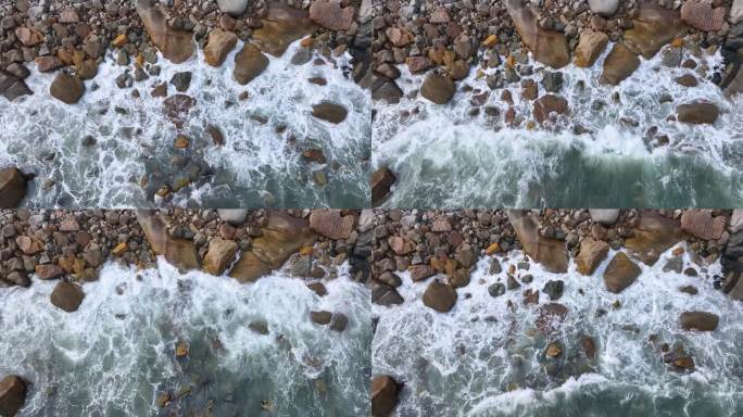 海浪岩石