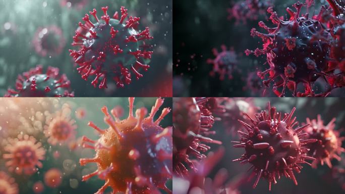 新型冠状病毒三维动画