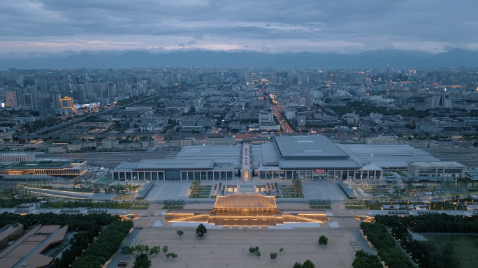 西安地标夜景航拍合集（多景点长视频）