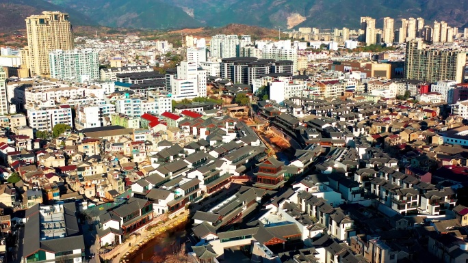 浙江天台山风景，赭溪老街