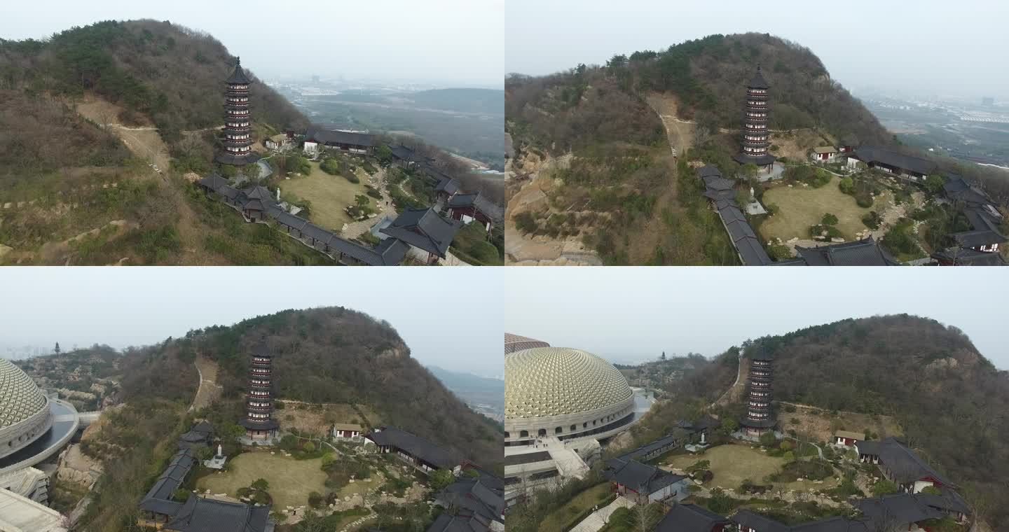 航拍 南京牛首山 弘觉寺塔