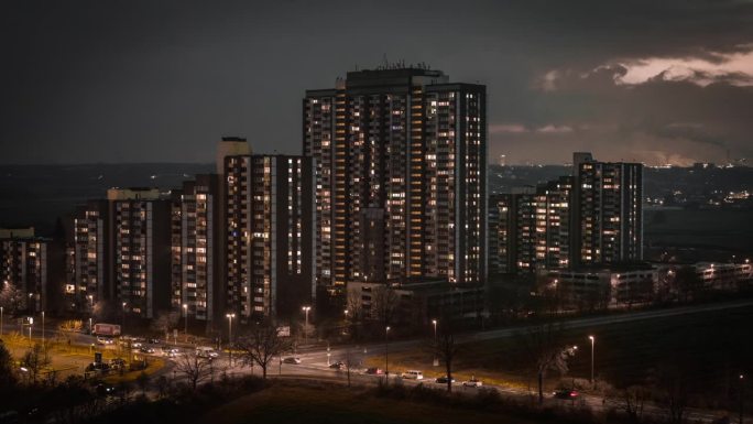 预制混凝土楼板建筑(Plattenbau)