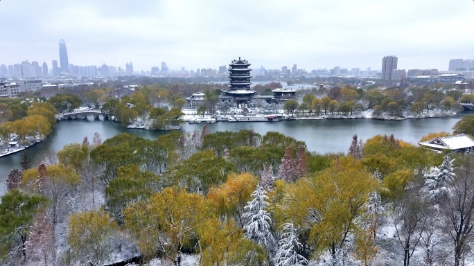 济南雪景