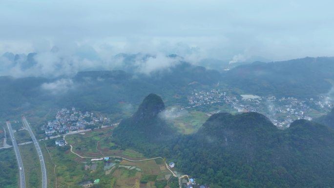 桂林高速隧道村庄