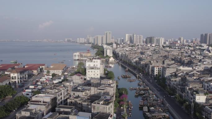 北海 外沙 4K 航拍 大海 海景 海边