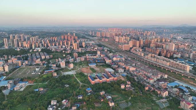 邵东 城市航拍大景 俯拍