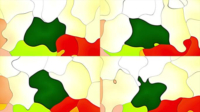 现代清新国风意识 网格扩散春晚演播室舞美