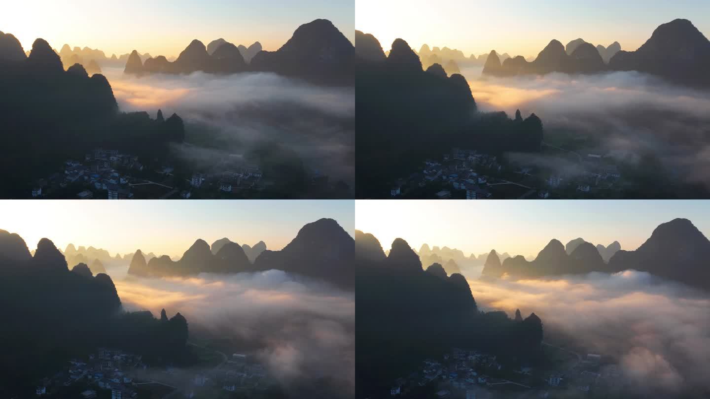 桂林山水云雾延时