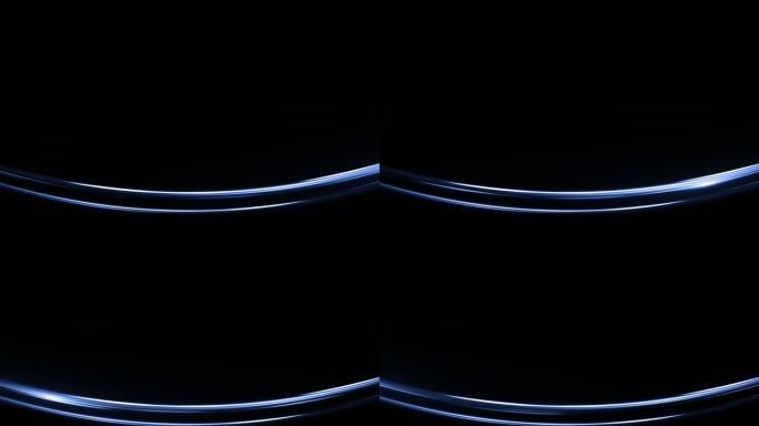 4K蓝色光线条边框通道循环视频遮罩